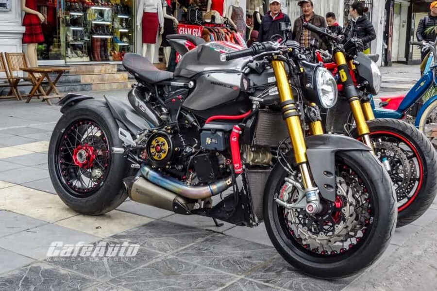 Ấn tượng Ducati 1199 Panigale S độ Cafe Racer đẹp và chất