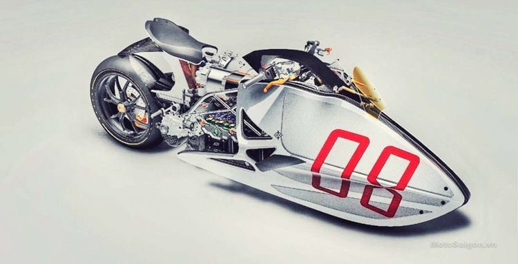 Xế độ kịch độc Ducati Bullet hình viên đạn siêu đẹp trang bị động cơ điện