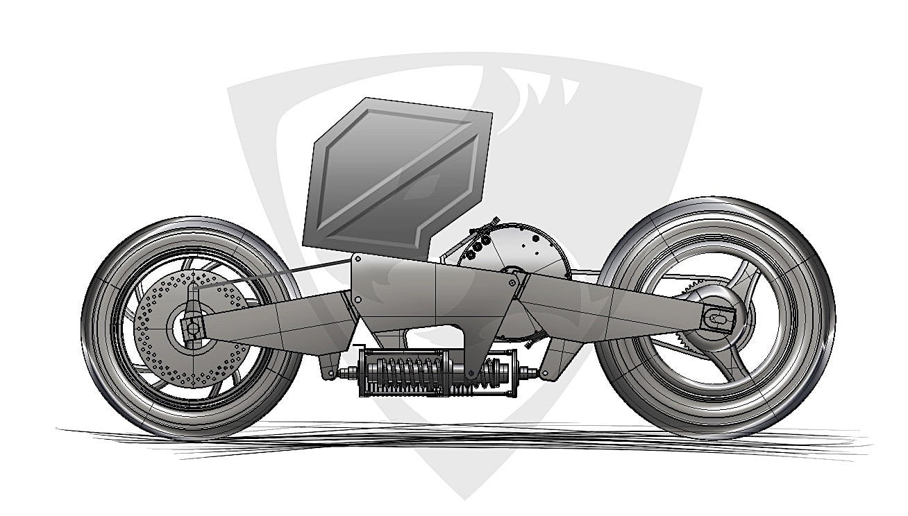 Siêu mô tô điện Fenris Motorcycles với thiết kế góc cạnh rất ấn tượng.