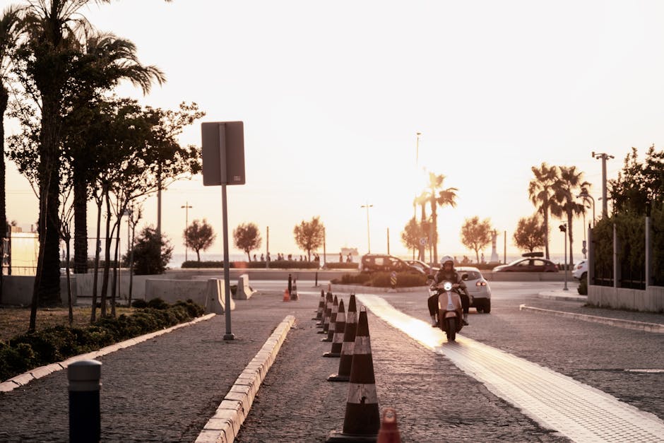 biker trên cung đường đẹp