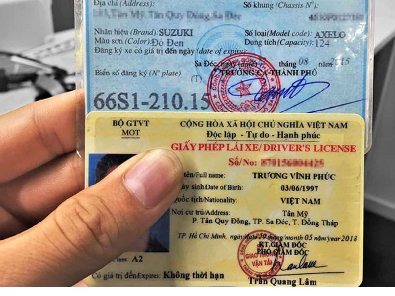 giấy tờ xe mô tô