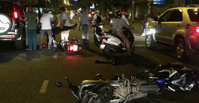 hiện trường tai nạn xe máy hiện trường tai nạn xe máy