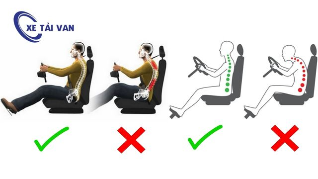 Tư thế lái xe đúng
