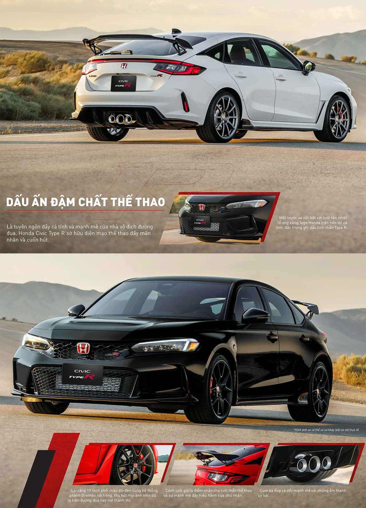 Honda Civic Type R trên đường Honda Civic Type R trên đường